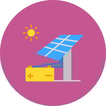 Solar energy Vector Icon