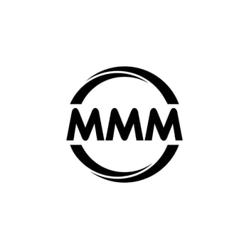 MMM letter logo design in illustration. Vector logo, calligraphy designs for logo, Poster, Invitation, etc.