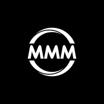 MMM letter logo design in illustration. Vector logo, calligraphy designs for logo, Poster, Invitation, etc.