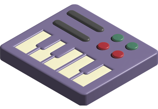 3d icon of piano png