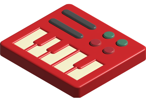 3d icon of piano png