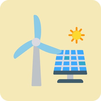 Renewable energy Vector Icon