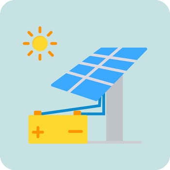 Solar energy Vector Icon