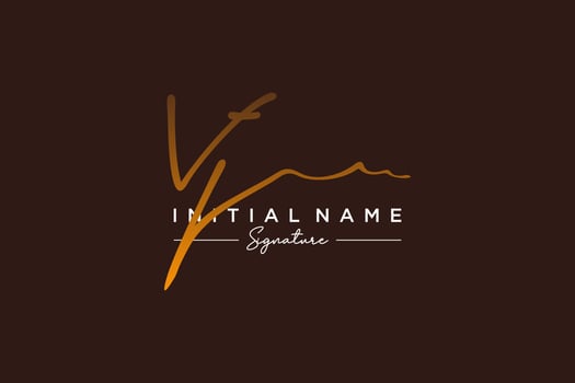Initial VJ signature logo template vector. Hand drawn Calligraphy lettering Vector illustration.