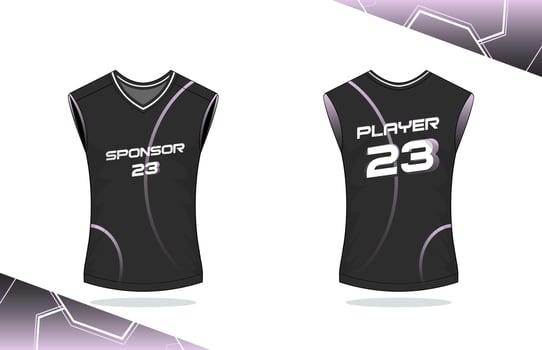 Basketball tank-top jersey design vector