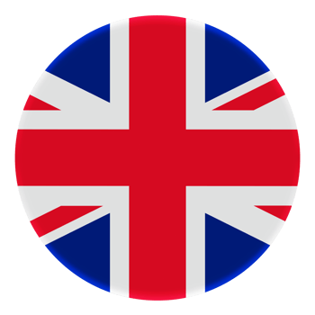 3D Flag of United Kingdom on avatar circle. png