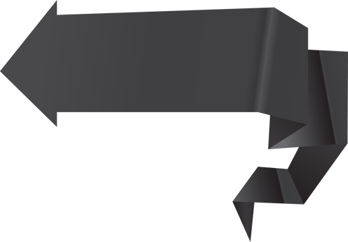 origami arrow banner png