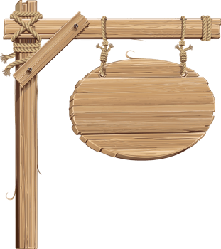 Wood banner sign background png