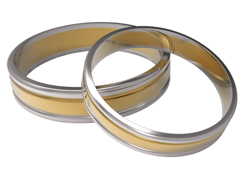 3D rings symbol png
