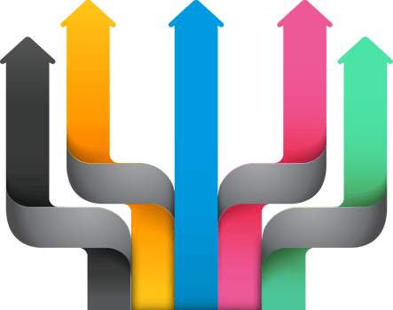 Arrow infographic background png