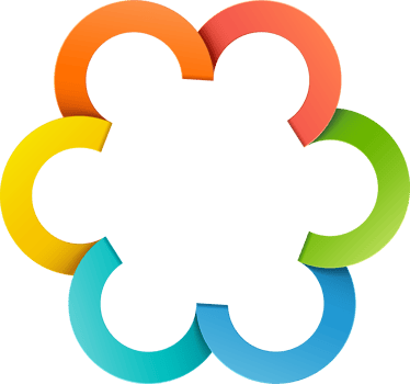 Abstract circle infographic template png