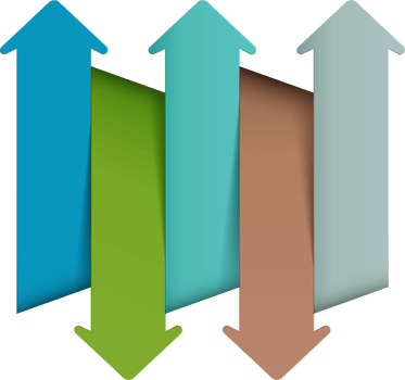 Abstract arrow infographic template png