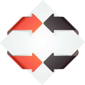 Abstract arrow infographic template png
