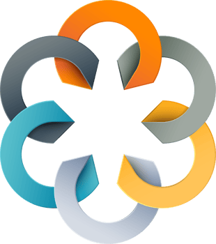 Abstract circle infographic template png