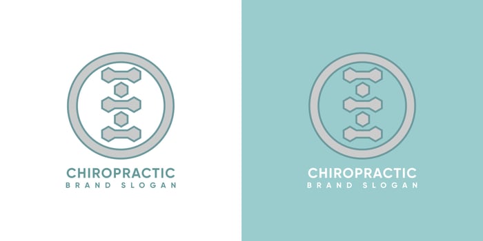 Back Bone Chiropractic logo with modern style premium vector