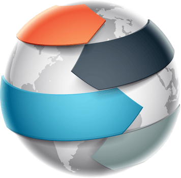 World globe template png