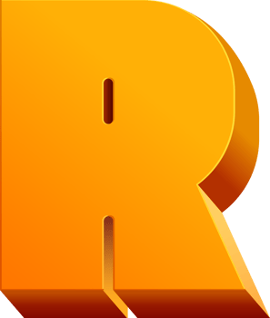 3D uppercase alphabet text png
