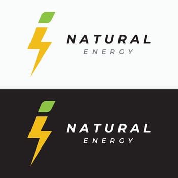 Creative electric or natural energy flash or lightning logo template,creative,thunderbolt symbol.Logo for electricity, business and company. vector