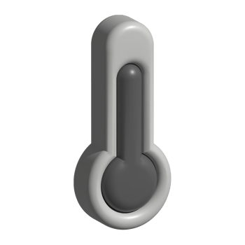 3d icon of thermometer png