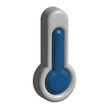 3d icon of thermometer png