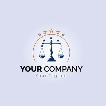 Law firm logo design , Lawyer logo vector template Free Vector