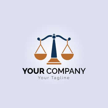 Law firm logo design , Lawyer logo vector template Free Vector