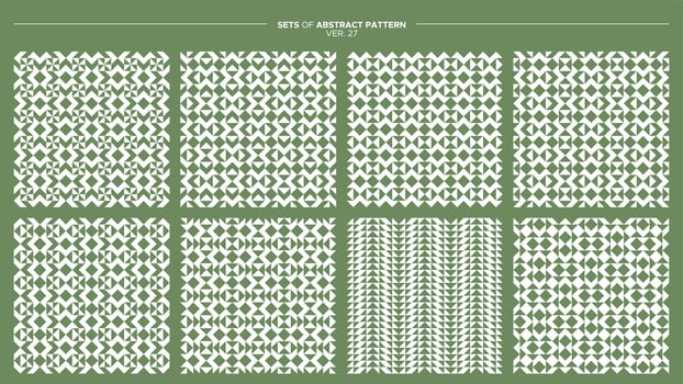 Set of geometric pattern design. Modern abstract line pattern template. vector