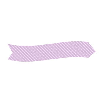 Pastel ribbons in different styles. masking tape, banner. png