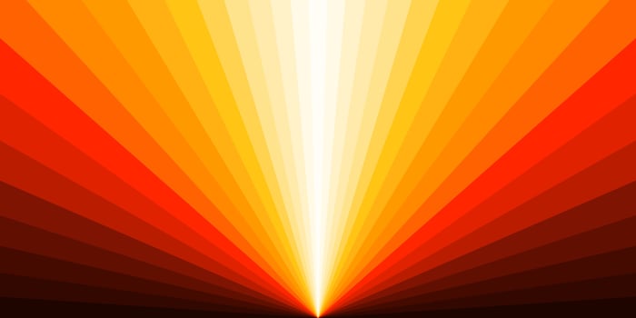 Abstract sunrise background template. Colorful sun ray design graphic. vector