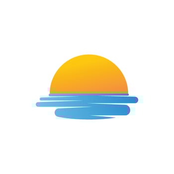 sun ilustration logo vector
