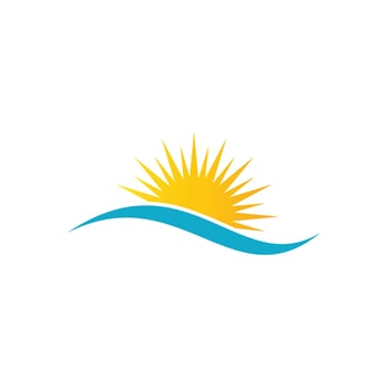 sun ilustration logo vector