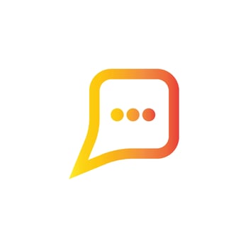 Speech bubble icon Logo vector