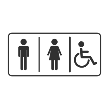 toilet restroom men women disabled handicap wheelchair sign. png