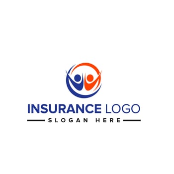 family care logo design concept template vector Pro Vector