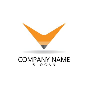 Pencil logo icon vector