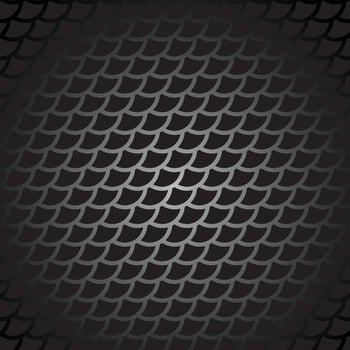 Dark silver and red tech arrows design. Vector steel metal background,dragon snake scale