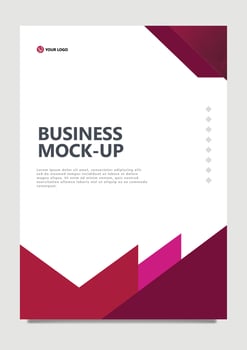 Burgundy colored vector business cover. Suitable for company, office, document, catalog, annual report, booklet, certificate, and publication.