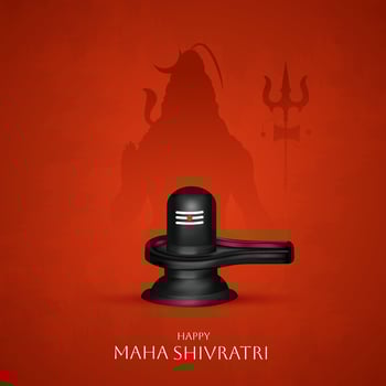 Happy Maha Shivaratri Social Media Post Design vector