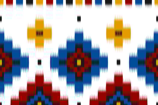 Beautiful ethnic tribal pattern art. Ethnic ikat seamless pattern. American and Mexican style. vector
