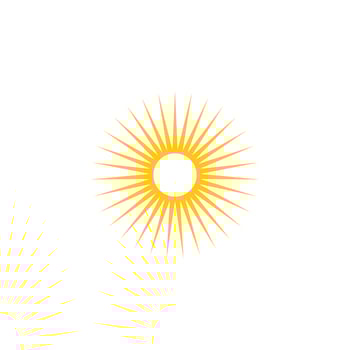 sun illustration logo vector