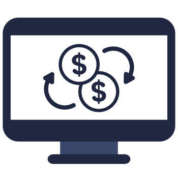 isolate money exchange icon png
