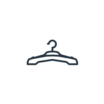 Clothes hanger icon vector isolated on white background for your web and mobile app design, Clothes hanger logo concept.