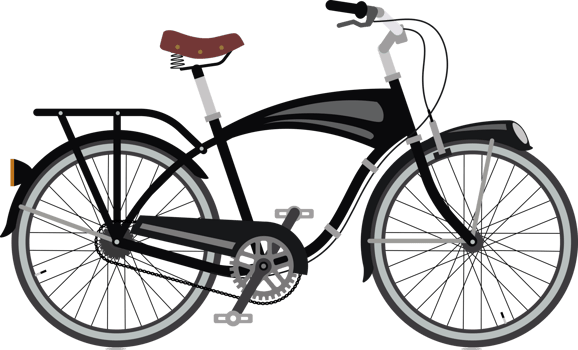 bicycle color illustration png