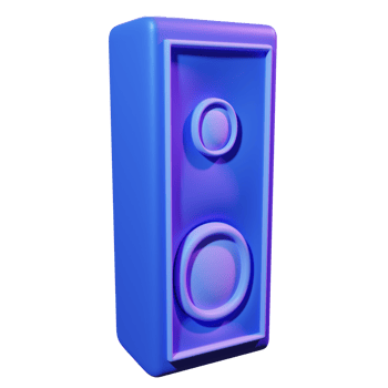 speaker 3d illustration png