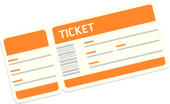 Travel ticket icons png