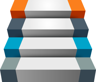 Staircase step infographic png