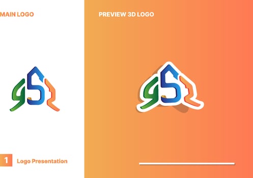 logo display with 3d mockup. guidelines logo presentation concept vector
