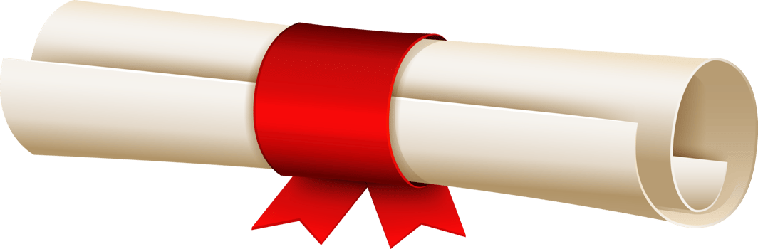 Graduation certificate symbol png