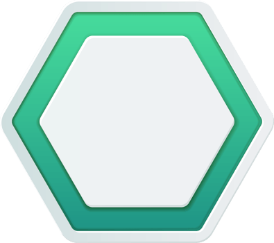 3d hexagon button png