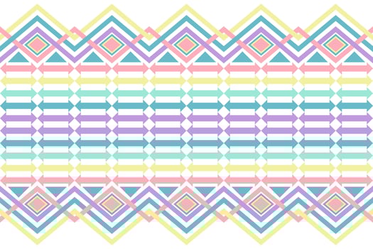 Colorful geometric ethnic seamless pattern design for wallpaper, background, fabric, curtain, carpet, clothing, and wrapping. vector